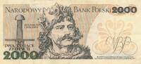 Polen 2000 Zlotych Zloty Banknote -