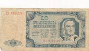Polen 20 Zlotych Zloty Banknote -
