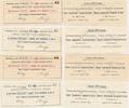 Ungarn 4 verschiedene Coupon über Korona um 1920 -