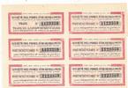 Coupons Societe des Mines Dòr DEKILO-MOTO 1944 -