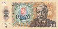 Tschechien, Czechoslovakia / Tschechoslowakei 10 Korun Banknote -