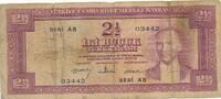 Türkiye Türkei 2 1/2 Lira Banknote, 5.Emisyon 4.Tertip Serie: A8- 03442 -