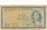 Luxemburg 10 Francs Banknote -