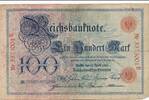 Kaiserreich Deutsches Reich Deutschland 100 Mark Reichsbanknote Banknote -
