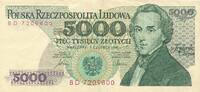 Polen 5000 Zloty Banknote -