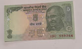 Indien 5 Rupees Banknote -