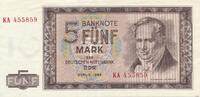 Deutschland DDR 5 Mark 1964 Banknote II 8,00 EUR  plus 6,00 EUR verzending
