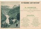 3. Reich, Deutschland Passagierschiff Monte Sarmiento Informationsblatt Speisenfolge 31. Norwegenfahrt für die NS-Gemeinschaft -