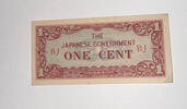 Burma, Japan. Besetzung 1 Cent Banknote -