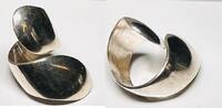Silberschmuck 925er Silber Gebogener Silberring -