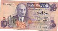 Tunesien 10 Dinars Banknote -