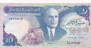 Tunesien 10 Dinars Banknote -