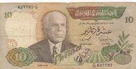 Tunesien 10 Dinars Banknote -