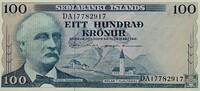 Island 100 Kronur Banknote -
