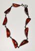 Silberschmuck 925er Silber Halbmond Bernstein Silber Armband -