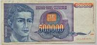 Jugoslawien 500000 Dinar Banknote -