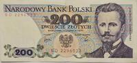 Polen 200 Zloty Banknote -