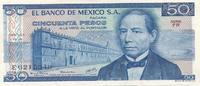 Mexiko 50 Pesos Geldschein Banknote -