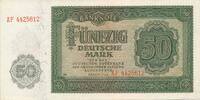 Deutschland DDR 50 Deutsche Mark DM Banknote, Serie AF -