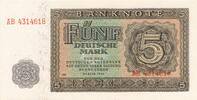 Deutschland DDR 5 Mark Banknote zwei Serienbuchstaben: AB, KN 7stellig -