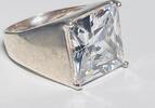  Silberschmuck 925er Silber Silberring mit gro&szlig;em quadratischem Zirkonst... 45,00 EUR  Excl. 6,00 EUR Verzending
