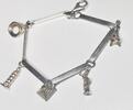  Silberschmuck 925er Silber Silber Armband Bettelarmband mit 5 Anh&auml;nger ... 55,00 EUR  Excl. 6,00 EUR Verzending