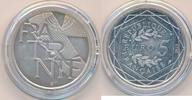Frankreich 5 Euro Fraternité, in Hartplastikkapsel -