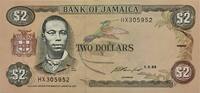 Jamaica 2 Dollars 1993 Banknote II 26,00 EUR  Excl. 6,00 EUR Verzending