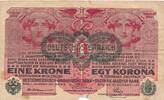 &Ouml;sterreich 1 Krone 1916 Banknote III- 5,00 EUR  Excl. 6,00 EUR Verzending