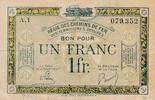Frankreich, Weimarer Republik, Besetztes 1 Franc 1919-1935 Banknote III 6,00 EUR  Excl. 6,00 EUR Verzending