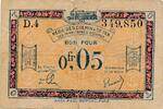 Frankreich 0,05 Franc 1923-1930 Banknote III- 2,50 EUR  Excl. 6,00 EUR Verzending