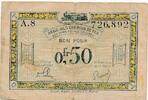 Saar 50 Centimes 1923 Banknote IV 1,50 EUR  Excl. 6,00 EUR Verzending