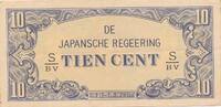 Niederland Indien 10 Cent 1942 Banknote I 10,00 EUR  Excl. 6,00 EUR Verzending