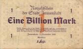 Deutsches Reich Deutschland Bayern 1 Billion Mark Notgeldschein der Stadt Immenstadt -