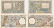 Frankeich 2 versch.Banknoten 20 Franc 1940,100 Franc 1941 -