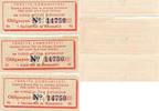 Türkei Coupon 3 Coupons Türkiye Cumhuriyeti 44 Kurusluk Faiz Kuponu -