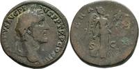 Römische Kaiserzeit Sesterz ANTONINUS PIUS VICTORY TROPHY IMPERATORIS II Sestertius, Struck 143-144 AD, Rom. -