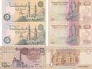 Ägypten 1 Pound 50 Piastres Geldschein Banknote 3 Stücl Lot قرش مصرى -