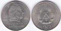 Deutschland DDR 20 Mark Friedrich v. Schiller 1759-1805 in Hartplastik Kapsel -
