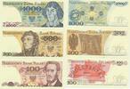Polen 3 versch.Banknoten 100-500-1000 Zloty 1982/88 -