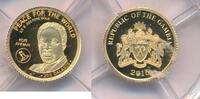 Gambia 200 Dalasis Goldmünze Peace for the World Kofi Annan Feingold 999er Gold Goldmünze -