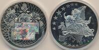 Medaille Neusilber Euro-Banknoten Entwurf Nation/Länder -