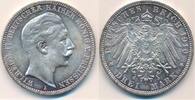 Deutschland Deutsches Reich 3 Mark Preußen Wilhelm II. 1888-1918 Silbermünze -
