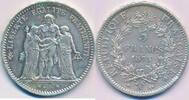 5 Francs 1875 A Frankreich Münze Silber Paris: A  Herkulesgruppe  3. Republik (1871-1940) vorzüglich