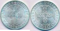 Polen 50 Escudos Silbermünze Lisbon 650er Silber -