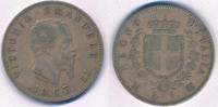 Italien 1 Lira Vittorio Emanuele II. Lira 1863 BN Patina -