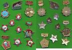 Russland/ Sowjetunion Medaillen Lot, Anstecknadel 11 Stück UDSSR, CCCP, Lenin Luftwaffe Panzer Spange Nadel Militaria Medaille -