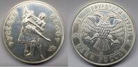 Russland 3 Rubeln Silber Münze Russisches Ballett -