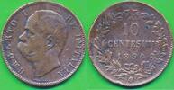 Italien 10 Centisimi Münze Umberto I (1878-1900) -