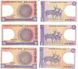Bangladesch 1 Taka Banknote Geldschein, 3 Stück 1 Taka Lot -